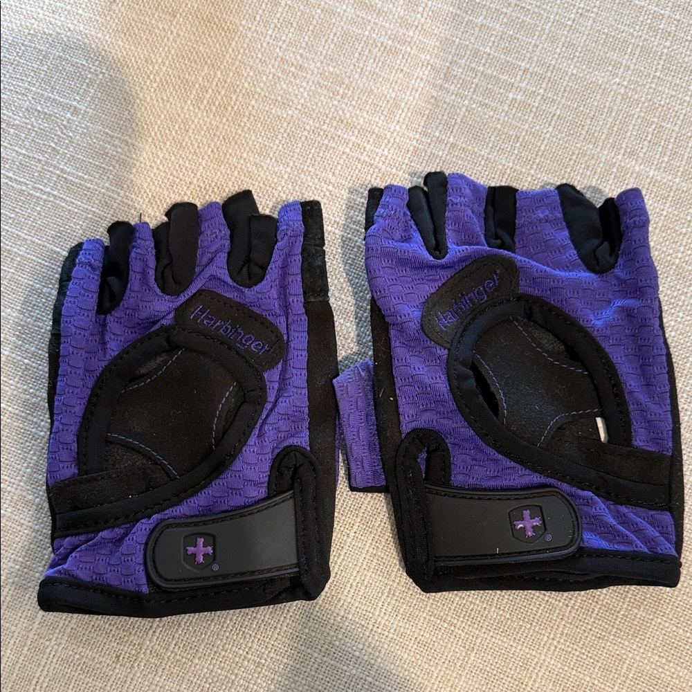 3/$8 Harbinger Purple and Black Lifting Gloves